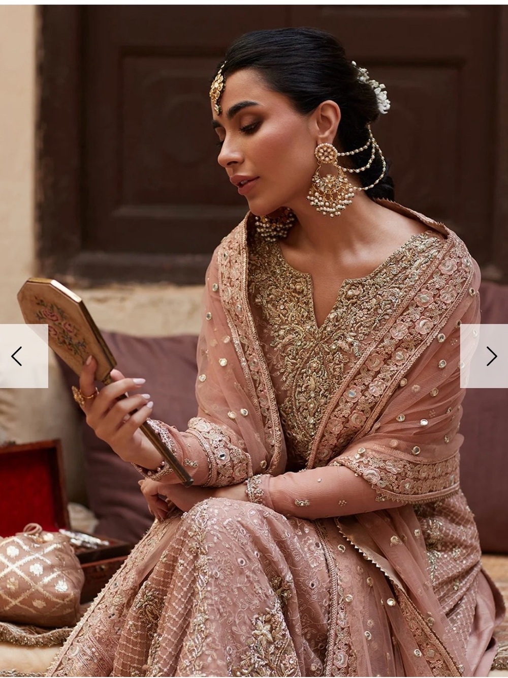 Faiza Saqlain “Zeena” – Preloved | Size XL | Salmon Pink - Picture 4 of 5